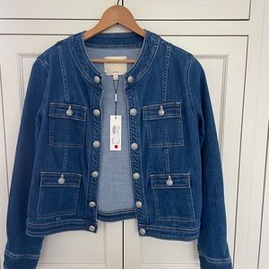 L’agence Yari Denim Jacket size L NWT